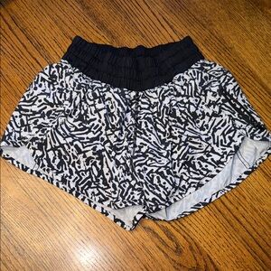 lululemon athletica Black and White Athletic Shorts